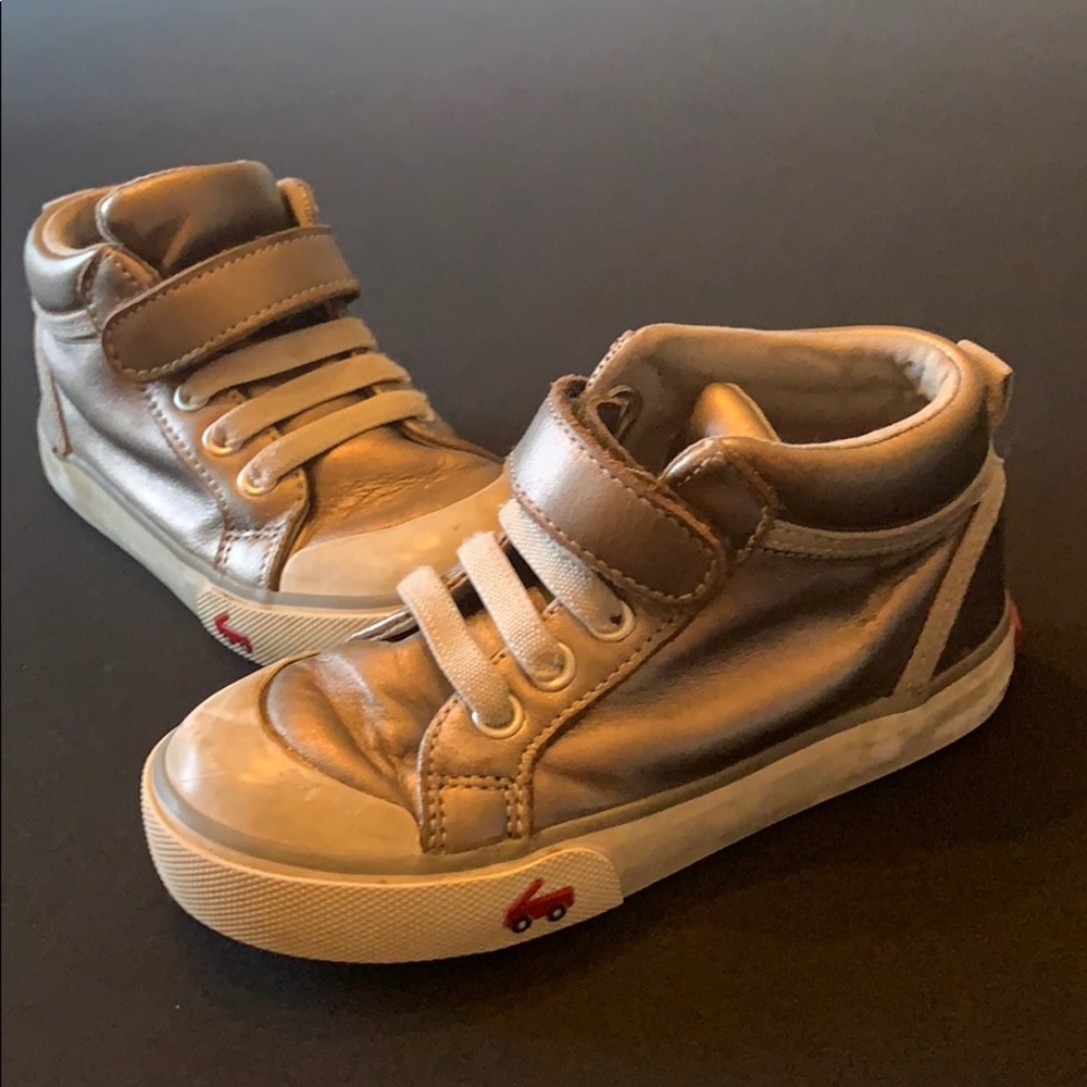 See Kai Run mid sneakers in silver